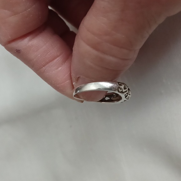 9.25 Sterling Silver Womans Open Ring sz 8.5 - Picture 5 of 8
